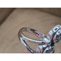 Echt zilveren ring met bergkristal